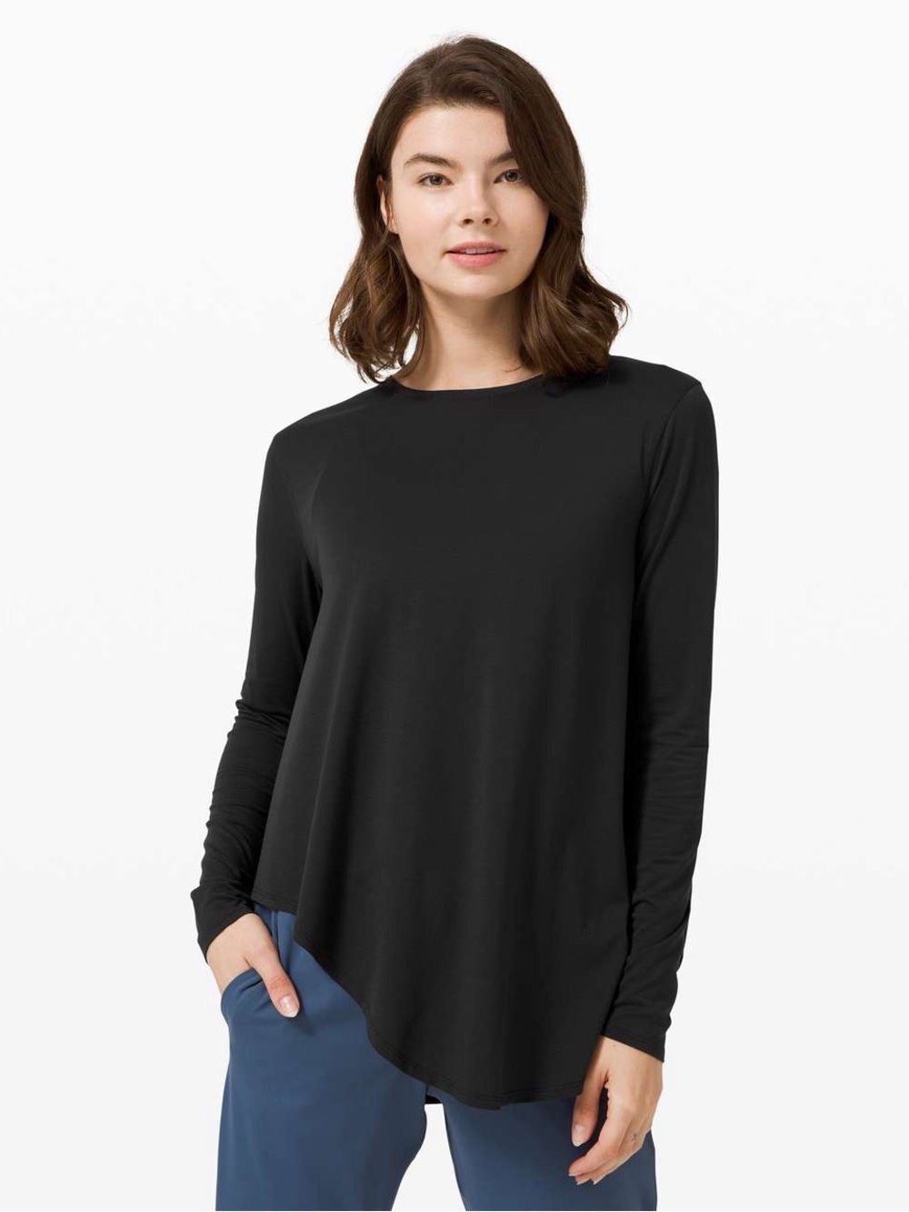 Lululemon Lifted Balance Long Sleeve in Black SZ 4
